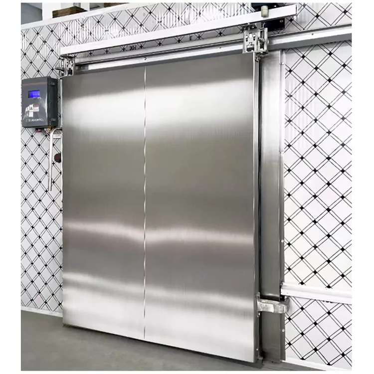 Electric sliding cold storage door